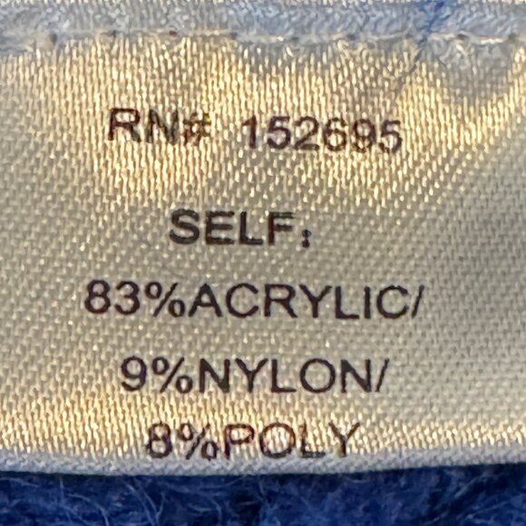 Like new! Koko + Mason Los Angeles Chunky Knit V-Neck Cardigan in Blue S… - Picture 10 of 13